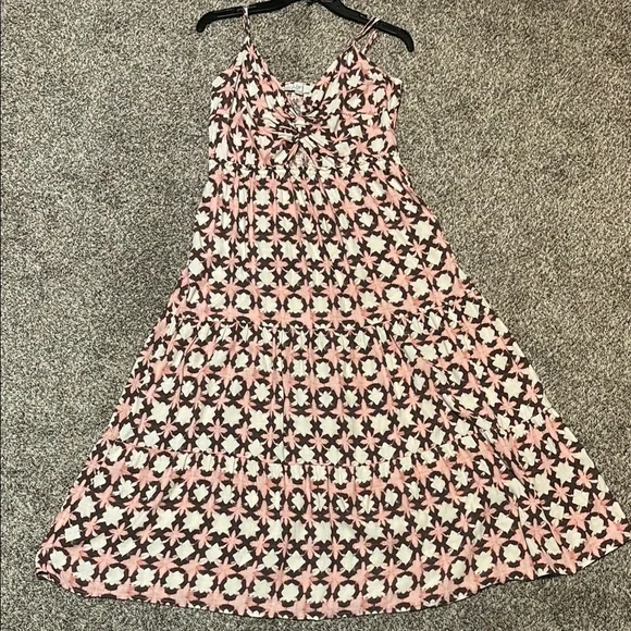 knee length dresses for ladies Cocoa Brown Maxi Dress - Elegant Bohemian Style